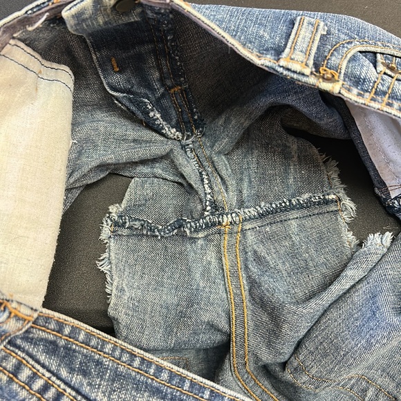 Abercrombie low rise Y2K vintage frayed jeans shorts - Picture 6 of 6